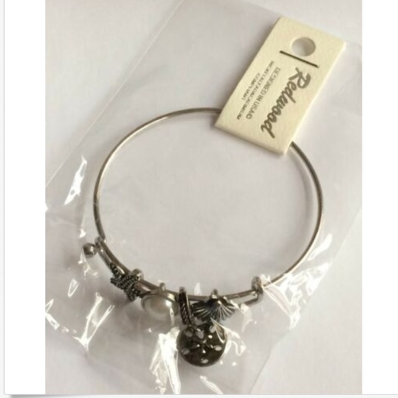 Sand Dollar Starfish Shell Charm Bracelet 8" Pearl Island Sea Life Silver Plated - Picture 9 of 11